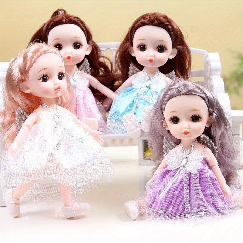 6-7in Joint Removable Toy Doll Princess Doll Toy Gift Christmas Present