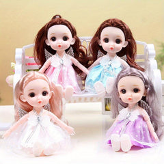 6-7in Joint Removable Toy Doll Princess Doll Toy Gift Christmas Present