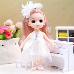 6-7in Joint Removable Toy Doll Princess Doll Toy Gift Christmas Present