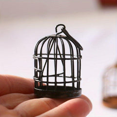Rust Effect Birdcage Doll House Garden Ornaments