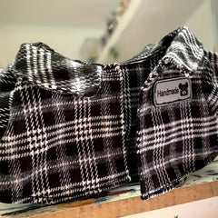 Plaid Jacket Shirt for Plush Cartoon Doll - Gift for Holidays