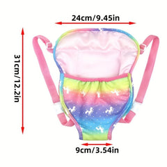 Doll Backpack Strap For 35-72 Cm Reborn Dolls Halloween Christmas Gift