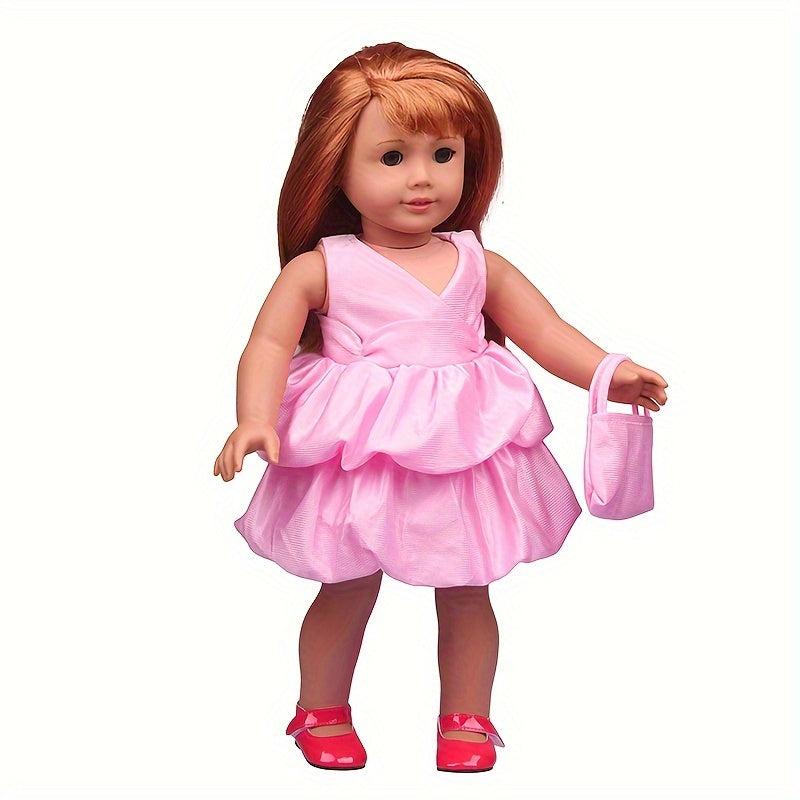 Pink Skirt Bag Set for 45-72 cm Dolls - Doll Clothes Gift Set