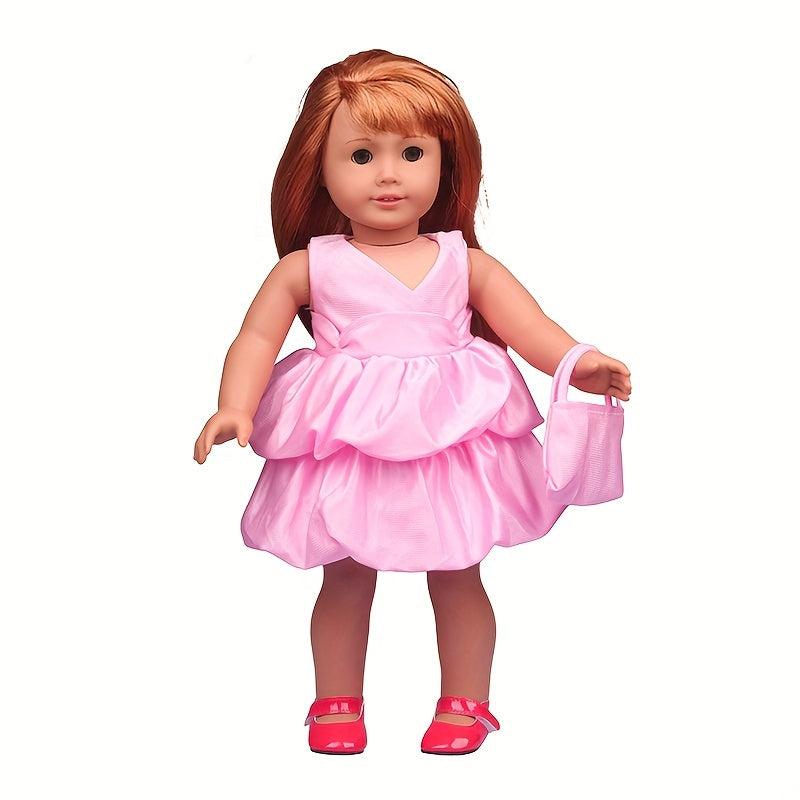 Pink Skirt Bag Set for 45-72 cm Dolls - Doll Clothes Gift Set