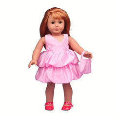 Pink Skirt Bag Set for 45-72 cm Dolls - Doll Clothes Gift Set