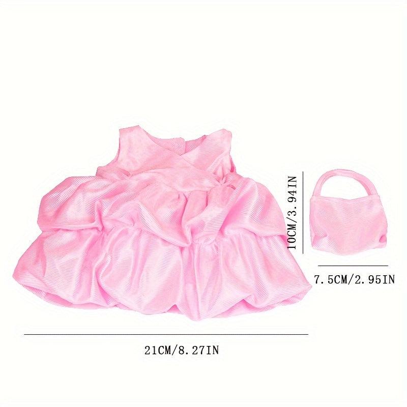 Pink Skirt Bag Set for 45-72 cm Dolls - Doll Clothes Gift Set