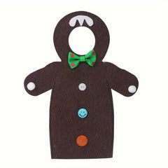 Christmas Decoration Felt Elf Clothes Gingerbread Man