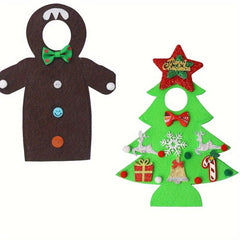 Christmas Decoration Felt Elf Clothes Gingerbread Man