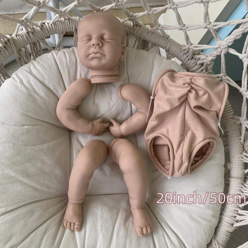 50cm Vinyl Reborn Doll Kit DIY Soft Touch Unpainted Sets