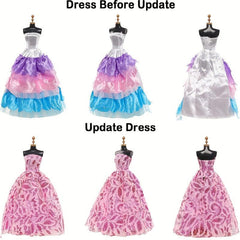 10pcs Princess Doll Party Dresses for 29 97cm Dolls