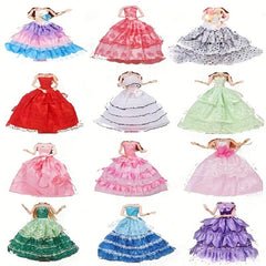 10pcs Princess Doll Party Dresses for 29 97cm Dolls