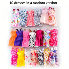 10pcs Princess Doll Party Dresses for 29 97cm Dolls