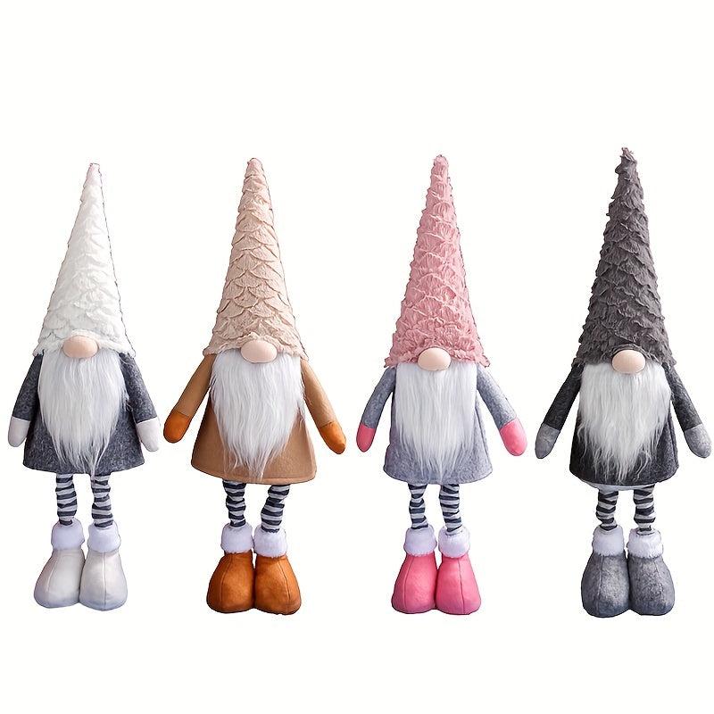 1PC Christmas Plush Telescopic Doll Decoration Gift