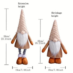 1PC Christmas Plush Telescopic Doll Decoration Gift