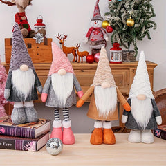 1PC Christmas Plush Telescopic Doll Decoration Gift