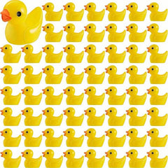50pcs Mini Resin Ducks DIY Garden Decoration Dollhouse Little Yellow Duck