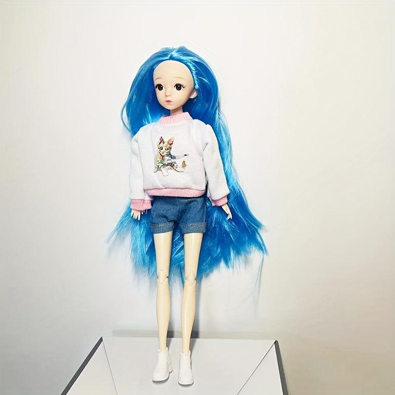 Y2K Doll Suit Street Style Hoody Denim Shorts 2pcs Set