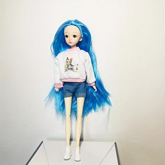 Y2K Doll Suit Street Style Hoody Denim Shorts 2pcs Set