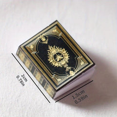 2pcs Mini Paper Books Dollhouse Furniture Decor