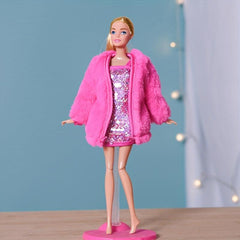 Plush Fleece Doll Clothing Set For 11.81-inch Girl Doll