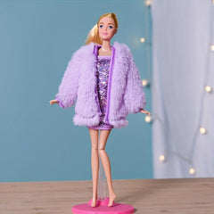 Plush Fleece Doll Clothing Set For 11.81-inch Girl Doll