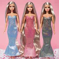 Toy Doll's Evening Dress Tube Top Suspender Long Dress