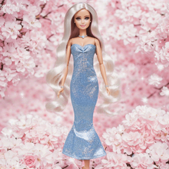 Toy Doll's Evening Dress Tube Top Suspender Long Dress