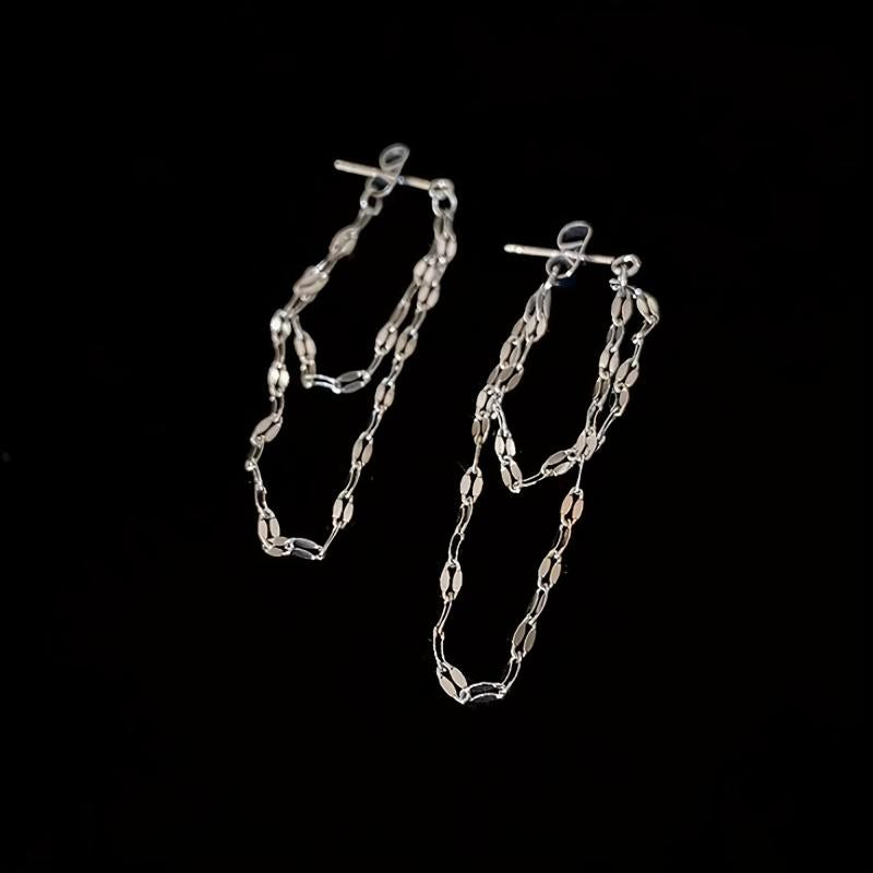 Chain Earrings Dangle Stud Tassel Jewelry