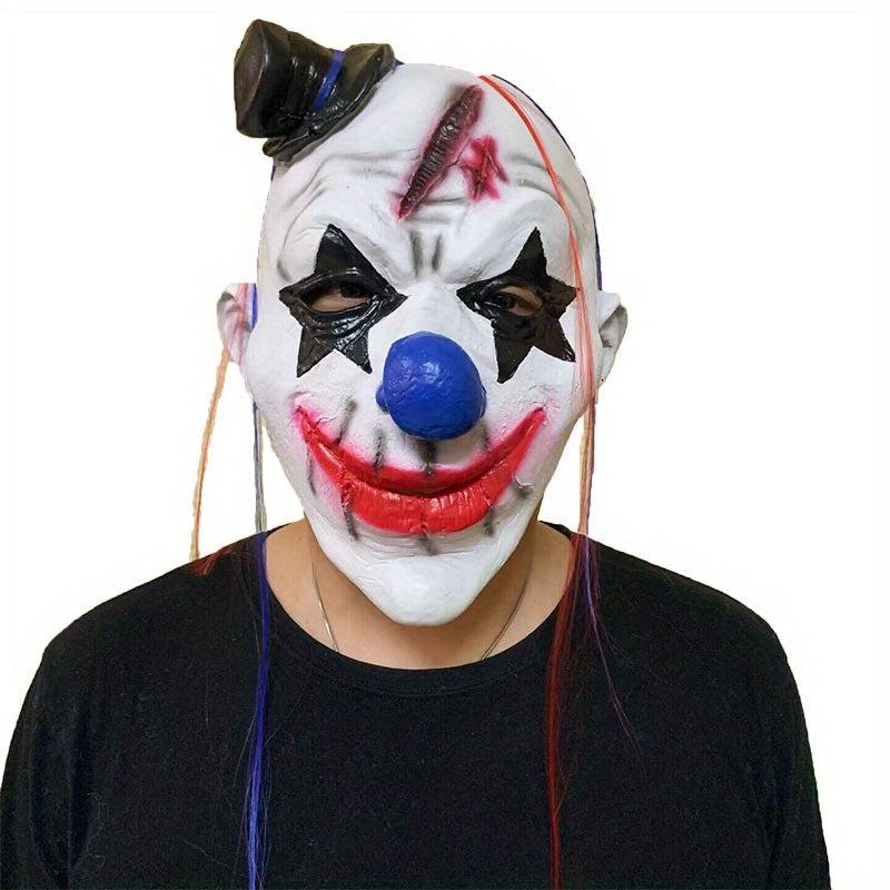 Creepy Clown Mask Joker Mask Latex Scary Halloween Costume Party