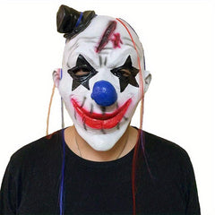 Creepy Clown Mask Joker Mask Latex Scary Halloween Costume Party