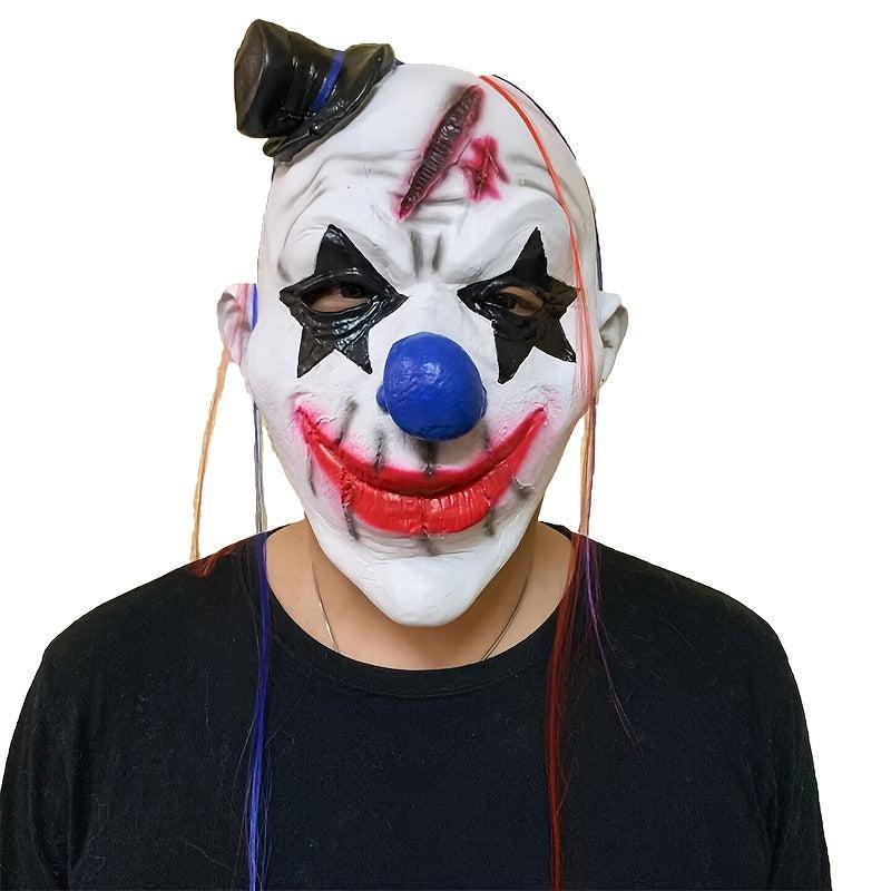 Creepy Clown Mask Joker Mask Latex Scary Halloween Costume Party