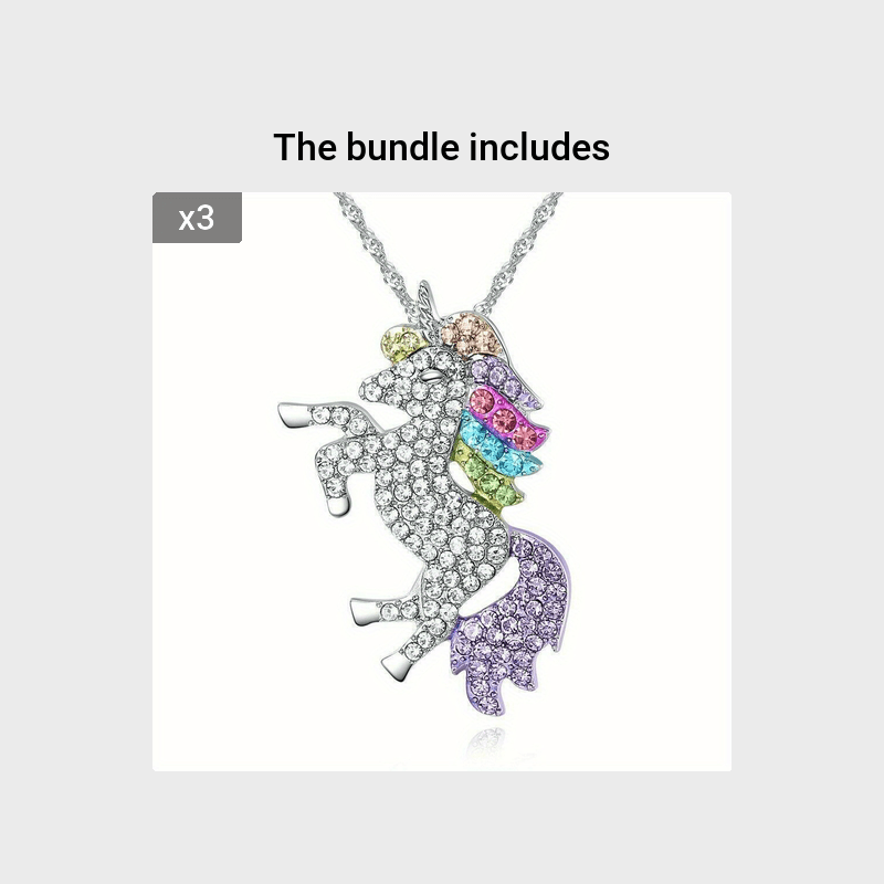 Unicorn Pendant Necklace Set - Holiday Party Gift