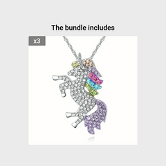 Unicorn Pendant Necklace Set - Holiday Party Gift