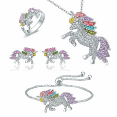 Unicorn Pendant Necklace Set - Holiday Party Gift