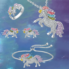 Unicorn Pendant Necklace Set - Holiday Party Gift
