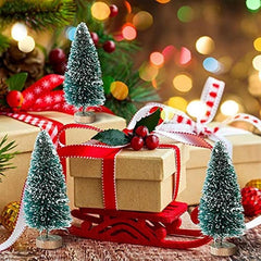 Mini Sisal Snow Frost Trees Winter Mini Pine