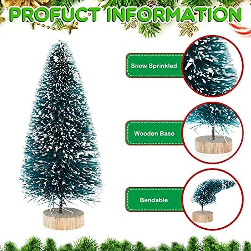Mini Sisal Snow Frost Trees Winter Mini Pine