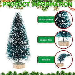 Mini Sisal Snow Frost Trees Winter Mini Pine