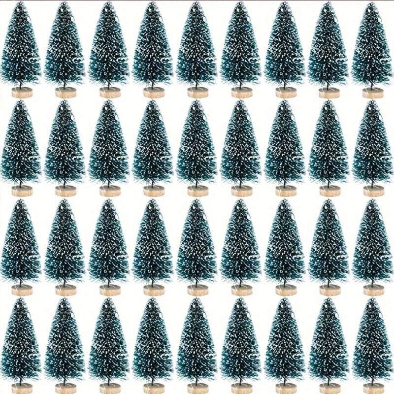 Mini Sisal Snow Frost Trees Winter Mini Pine