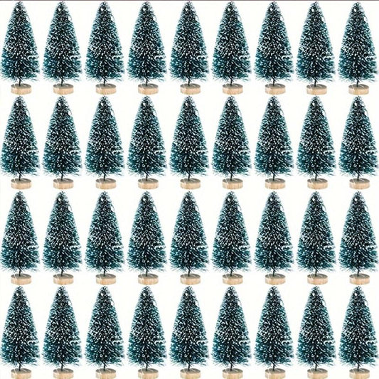 Mini Sisal Snow Frost Trees Winter Mini Pine
