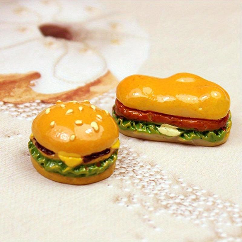 10pcs Mini Hamburgers Pretend Play Kitchen Toy For Dolls DIY Decoration