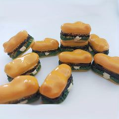 10pcs Mini Hamburgers Pretend Play Kitchen Toy For Dolls DIY Decoration