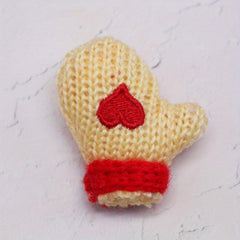 Dollhouse Mini Christmas Gloves Knitted Love Doll Accessories