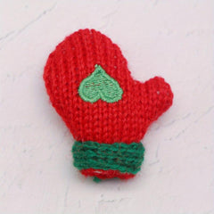 Dollhouse Mini Christmas Gloves Knitted Love Doll Accessories