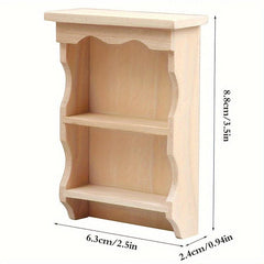 1pc Dollhouse Mini Hanging Cabinet Simulative Storage Rack