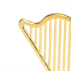 Miniature Harp Model Dollhouse Musical Instrument Toy