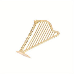 Miniature Harp Model Dollhouse Musical Instrument Toy
