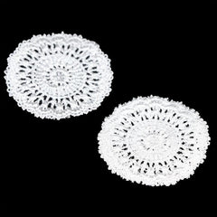 2pcs 1 12 Miniatures Knitting Table Placemat Dollhouse Furniture Kitchen Toys