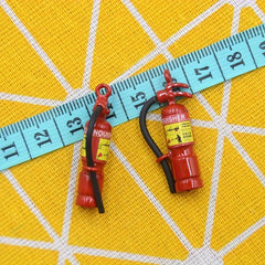 6pcs Dollhouse Alloy Fire Extinguisher Toys