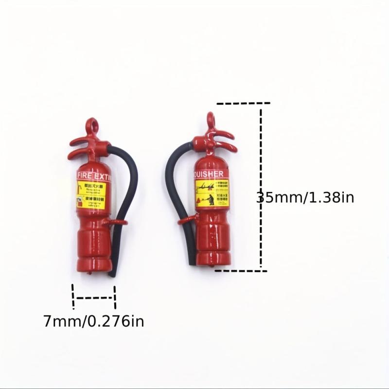 6pcs Dollhouse Alloy Fire Extinguisher Toys
